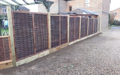 Willow Panel Fencing In Thame