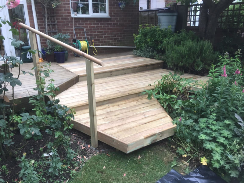 Anti-Slip Softwood Decking In Oxford