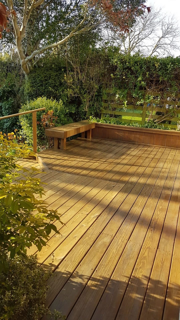 Oxford decking sanded and repainted