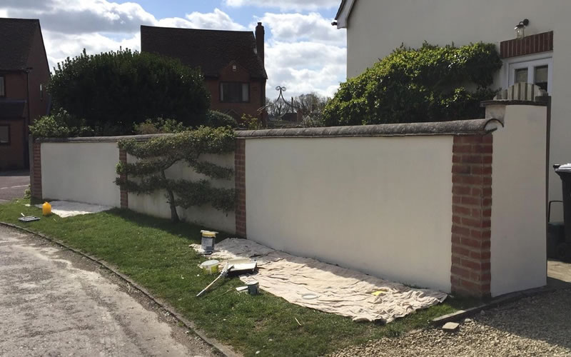 Wall Rendered In Thame