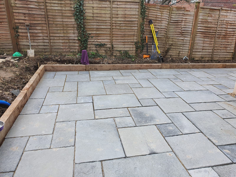 Yorkstone Patio Imitation In Wallingford