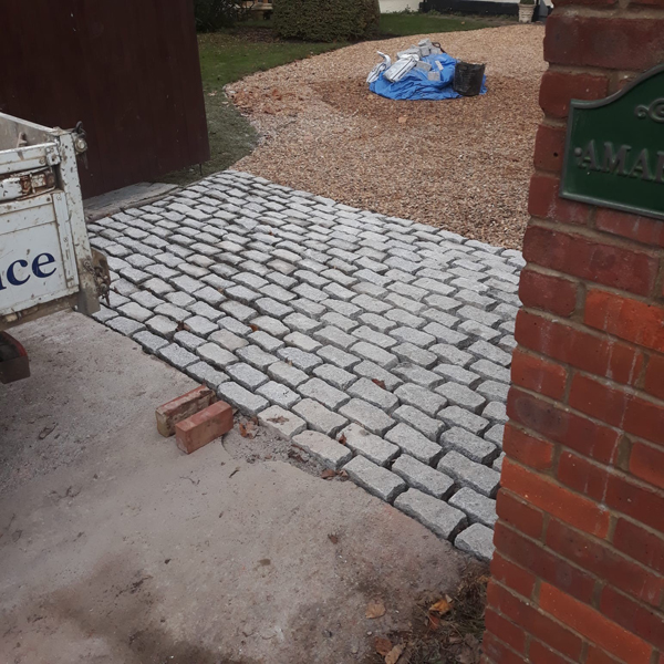 Granite Rumble Strip Driveway In Buckinghamshire