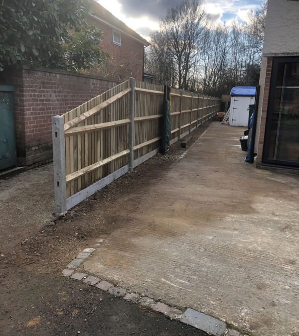 New Close Board Fence In Oxford