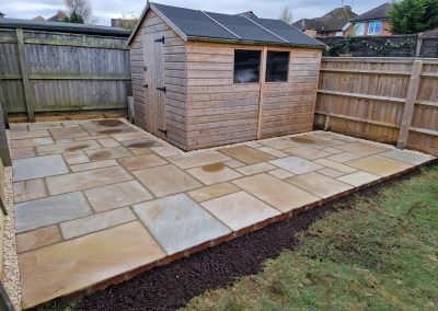 New Patio Laid At House In Oxford