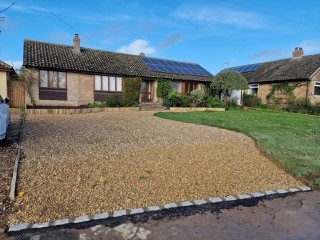 New Driveway And Path For A Home In Oxfordshire
