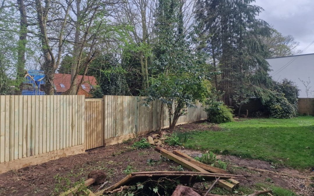 New Close Board Fence Installation – Dorchester, Oxfordshire