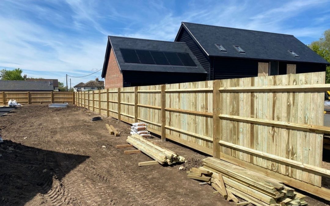 Close Board Fencing For A Housing Development – Wallingford, Oxfordshire