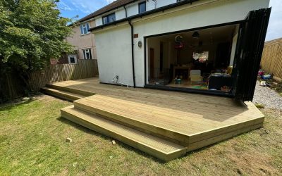 Anti-Slip Wooden Decking Installation – Oxford