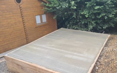 Concrete Base For Garden Office – Old Boars Hill, Oxfordshire
