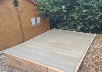 Concrete Base For Garden Office – Old Boars Hill, Oxfordshire