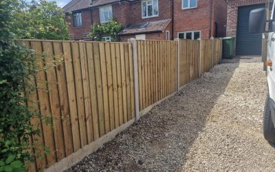Two Close Board Fences Installation – Oakley, Buckinghamshire