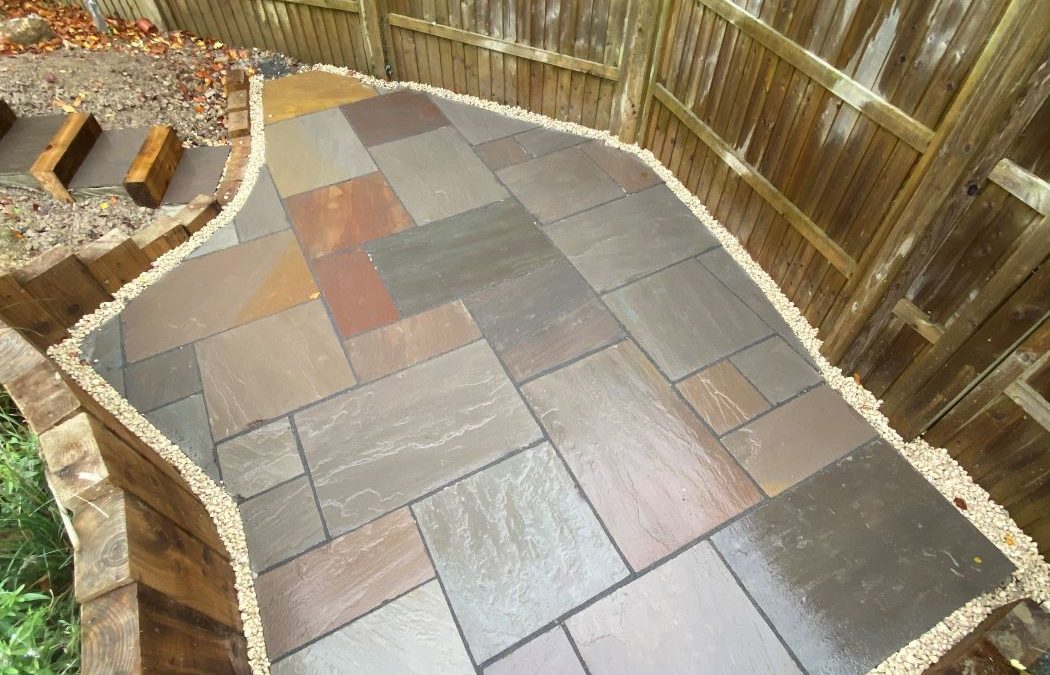 Raj Stone Patio & Steps Installation – Oxford