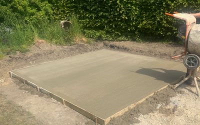 Concrete Base For Garden Room Construction – Long Crendon
