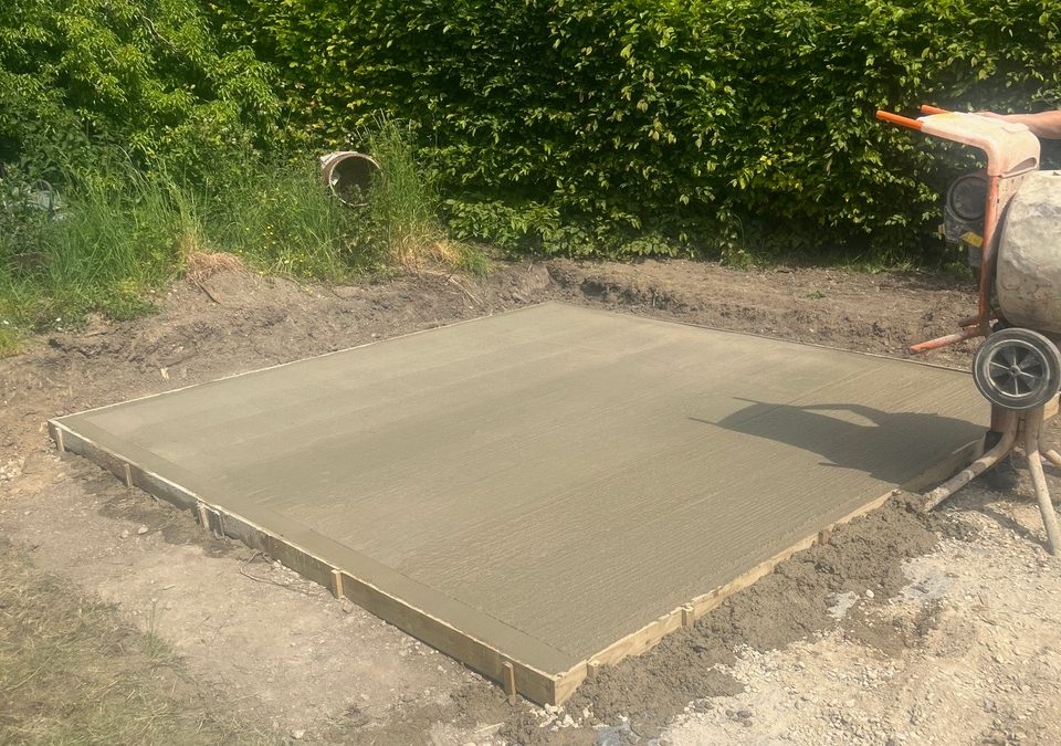 Concrete Base For Garden Room Construction – Long Crendon