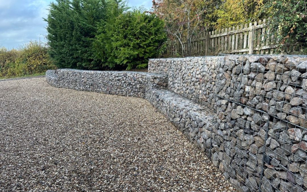 Driveway Expansion & Gabion Wall Installation – Thatcham, Berkshire