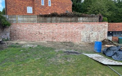 New Brick Wall Construction – Oving, Buckinghamshire