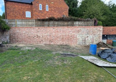 New Brick Wall Construction – Oving, Buckinghamshire